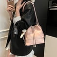 thumbnail image 4 of Bolso bandolera estilo universitario de alta calidad para mujer, mochila informal sencilla con cordón de gran capacidad, 2025, 4 of 5