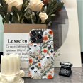 thumbnail image 5 of Case for iPhone 15 Pro, PC Hard Shell & Silicone Inner Bumper, Anti-Scratch Full-Body Cover Shockproof Slim Design -Cute Ghost Floral Halloween, 5 of 5