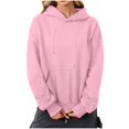 thumbnail image 4 of Fashion Hoodie for Womens Plus Size Pullover Casual Printed Round Neck Long Sleeved Loose Hooded Sweatshirts, 4 of 5