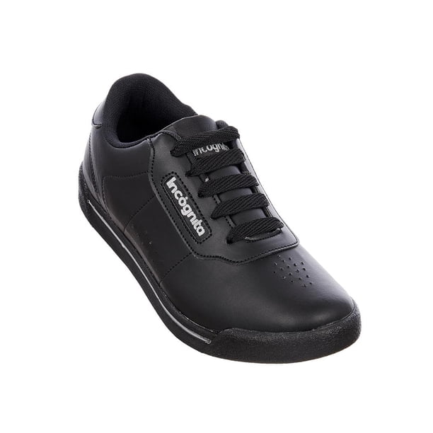 Tenis Casuales Mujer Moda Juvenil Tipo Piel Negro 012D00 negro 23 Incógnita 012D00