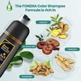 thumbnail image 4 of Black Instant Hair Color Shampoo for Gray Hair, 3 In 1 Black Hair Dye Shampoo, 100% Grey Coverage, E multicolor, 4 of 8