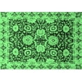 thumbnail image 1 of Ahgly Company Indoor Rectangle Abstract Emerald Green Modern Area Rugs, 8' x 12', 1 of 4