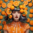thumbnail image 1 of 5D DIY Kit Niña Naranja Del 40x40cm, 1 of 9