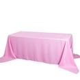 thumbnail image 6 of Efavormart 5PCS 90x132" PINK Wholesale Rectangle Polyester Tablecloth Linen Wedding Party Restaurant Tablecloth, 6 of 11