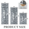 thumbnail image 4 of MeyJey Farmhouse Kitchen Rug Set of 3 - Non Slip, Machine Washable Low Pile Floor Mats, Water Repellent Rugs for Kitchen, Dining & Laundry Room, Gray, 4 of 13