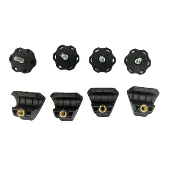 Voiceine 4 Sets Football Helmet Visor Clips And Screws Secure Attachment And Stability For Football Black Plastic Fasteners