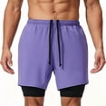 thumbnail image 2 of Men'S 2 in 1 Running Shorts Quick Dry Gym Athletic Workout Shorts for Men with Phone Pockets XL, 2 of 9