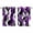 Purple, variant on Purple Stripe Kitchen Curtains Small Short 39 Inch Length, Black Grey White Gradient Striped Geometric Grommet Bedroom Living Room Curtains, Light Filtering Cafe Curtain Drapes 2 Panels Set 55''x39''