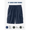 thumbnail image 2 of KingSize Men's Big & Tall 8" Cargo Swim Trunks, 2 of 6