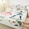 thumbnail image 3 of Manfei Pink Dance Girls Twin Sheet Sets, Ancient Princess Prince Twin Fitted Sheet, Merry Christmas Festival Flat Sheet, Ultra Soft Home Decor, 3pcs, 3 of 7