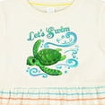 thumbnail image 4 of Inktastic Lets Swim Cute Sea Turtle Girls Baby Dress, 4 of 5