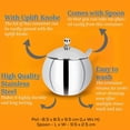 thumbnail image 3 of shiyou-Stainless Steel Ghee Pot, Oil Pot, Ghee Storage Container, Ghee Serving Container 200 Ml 9.7 cm, 3 of 4