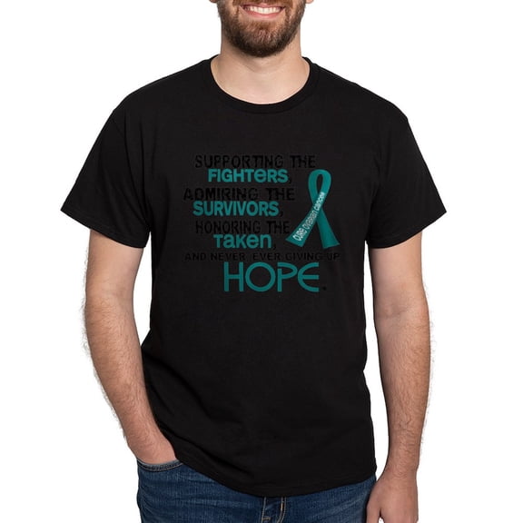 CafePress - © Supporting Admiring 3.2 Ovarian Cancer Shirts T - Men's Classic Graphic Cotton T-Shirt