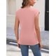 thumbnail image 3 of Camisetas sin mangas Zeagoo para mujer, paquete de 3, cuello redondo, manga corta, verano, 3 of 6