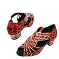 thumbnail image 4 of Salsa Dance Shoes Girl Ballroom Shoes For Women Latin Dance Shoes Square Dance Shoes Latin Shoes Rhinestone, 4 of 8