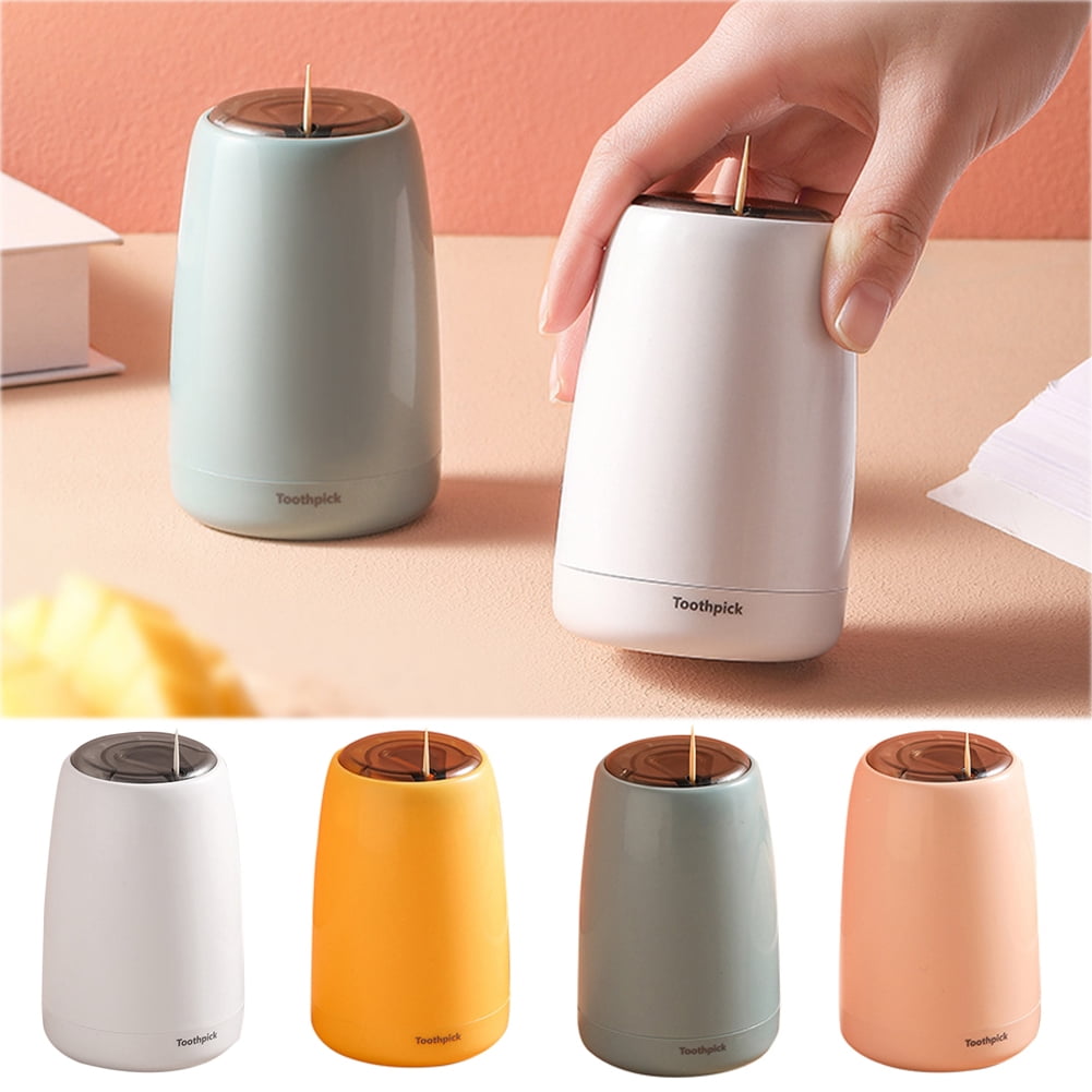 Meshin Toothpick Holder Dispenser Automatic Toothpick Holder Box Storage Dispenser for Home Restaurant Funny Decorative Toothpicks Container 