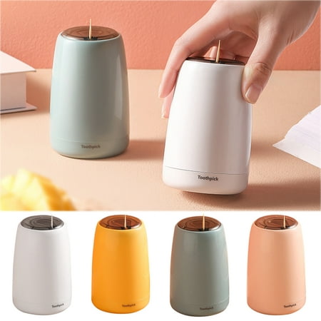 

Travelwant Toothpick Holder Dispenser Pop-Up Automatic Toothpick Dispenser for Kitchen Restaurant Thickening Toothpicks Container Pocket Novelty Sturdy Safe Container Toothpick Storage Box