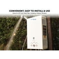thumbnail image 5 of Flame King Portable Propane Tankless Outdoor Water Heater, Instant Hot Water, 68,000 Btu / 19.9kw, 2.64 Gpm, 10l, for Camping, Rv, Cabin, 5 of 14