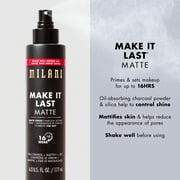 Milani Make It Last Charcoal Jumbo XL Setting Spray, Matte Finish, Long-Lasting, Mattifying, 6 fl oz