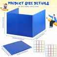 thumbnail image 3 of Dosaele Desk Dividers Plastic Privacy Folder Colorful Desk Privacy Divider Foldable Study Carrel Divider Portable Desk Privacy Folder Practical Desk Testing Divider for Office School, 3 of 11