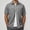 Grey, variant on Mens Button Down Short Sleeve Shirt Casual Regular Fit Soft Shirts Loose Solid Color Summer Daily Wear Grey Size L