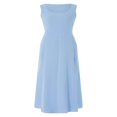 thumbnail image 1 of Robe Longue Maxi Bohème pour Femmes, Décontractée, Sans Manches, Robe Longue, Robes d'Été de Plage pour Dames, 1 of 8