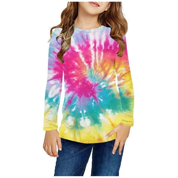 ZOYOEN Girls Long Sleeve T Shirts- Fashion Casual Crewneck Kids Graphic Tops Multicolor Size 13-14 Years