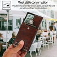 thumbnail image 4 of Galaxy Note 20 Necklace Crossbody Case,PU Leather Wallet Lanyard Case Cover with Card Holder Adjustable Detachable Anti-Lost Neck Strap Case for Samsung Galaxy Note 20,6.7",Brown, 4 of 14