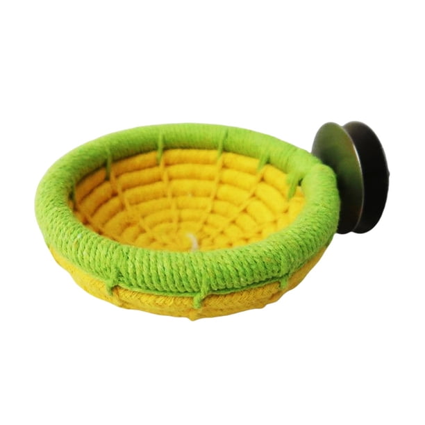 Hamaca colgante con forma de nido de pájaro para dormir, ideal para cacatúas, cotorras, hámsteres y animales pequeños. Amarillo