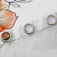 thumbnail image 4 of Manfei Retro Flower Curtains Pack of 2 (42x84 Each),Modern Aesthetic Art Curtains Blackout,Orange Black White Bedroom Curtains For Men Women,Luxury Bedroom Decor, 4 of 6