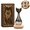 Black-A, variant on Weather Glass, Storm Glass Weather Indicator, Cat Shape Bottle Liquid Barometer Weather Station for Office Desktop Home Christmas Birthday Gift