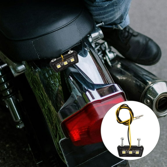 FUTUREORYY Compact Size Motorcycle Licence Plate Light 1Pcs 13.0*1.6*0.4In