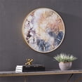thumbnail image 2 of SEI Furniture Marbella Round Gold Frame Wall Clock, 2 of 7