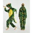 thumbnail image 3 of Men's and Women's Full Coverage Hooded One Piece Pajama, Blue, 3 of 4