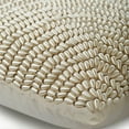 thumbnail image 2 of Cushion Cover, Pillow Covers, Decorative Pillow Covers 18x18 inch (45x45 cm) Ivory, Silk Throw Pillow Covers, Handmade Pillow Covers, Contemporary, Abstract Pattern - Pearl Dance, 2 of 3