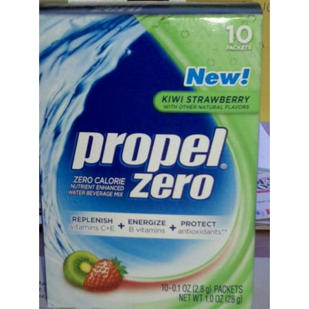 2 Pack-Propel Zero Kiwi Strawberry Water Beverage Powder Mix 10 Packets Per Box Packaing may vary