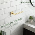 thumbnail image 3 of KOKOSIRI Bathroom Towel Bar Gold Hand Towel Holders Wall Mount Toilet Kitchen Cabinet Paper Holder Stainless Steel Bath Accessories, B3008BG, 3 of 9