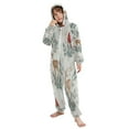 thumbnail image 5 of Soft Big Kids Onesie Pajamas Cozy Loose-Fit Jumpsuits for kids with Pockets for Christmas Lounge & Play Deer and Cardinals Pattern, 5 of 8
