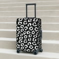 thumbnail image 5 of Uemuo Black Leopard Printed Washable Luggage Cover - Fashion Suitcase Protector Fits 18-32 Inch Luggage -Small, 5 of 9