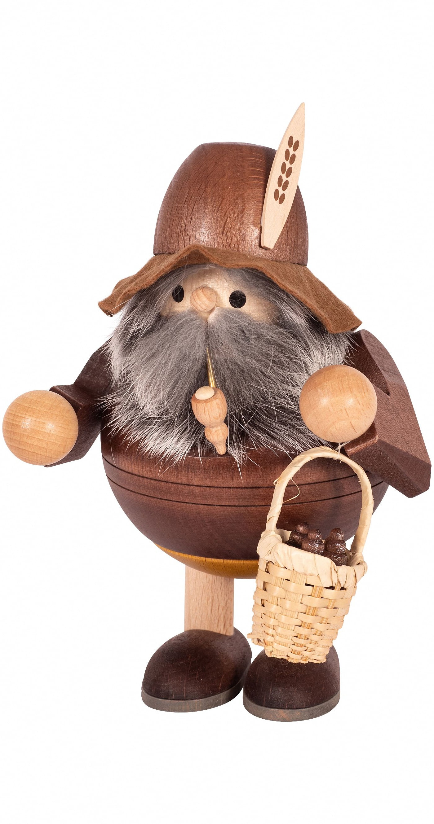 German incense smoker bugbear with cones, height 17 cm / 7 inch