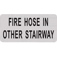 thumbnail image 1 of FIRE Hose in Other Stairway Sign (Brush Aluminium, 4X8)-The Mont Argent line. (ref-2201), 1 of 5