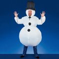 thumbnail image 1 of Adult Inflatable Snowman Costume Halloween Christmas Party Clothing Fancy Dress, 1 of 6