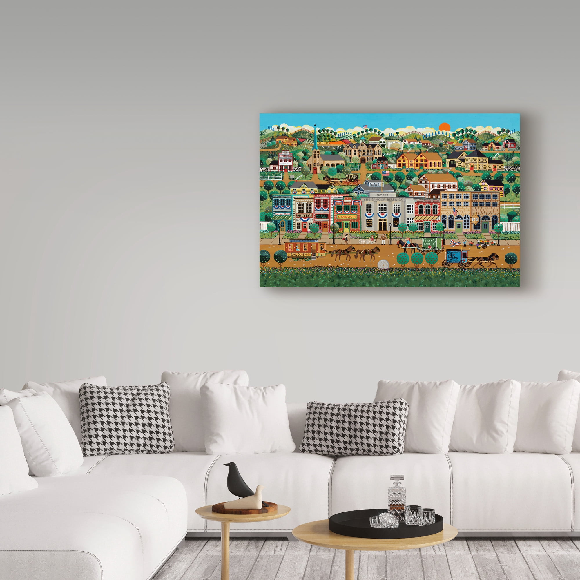 Trademark Fine Art 'My Home Town' Canvas Art by Anthony Kleem