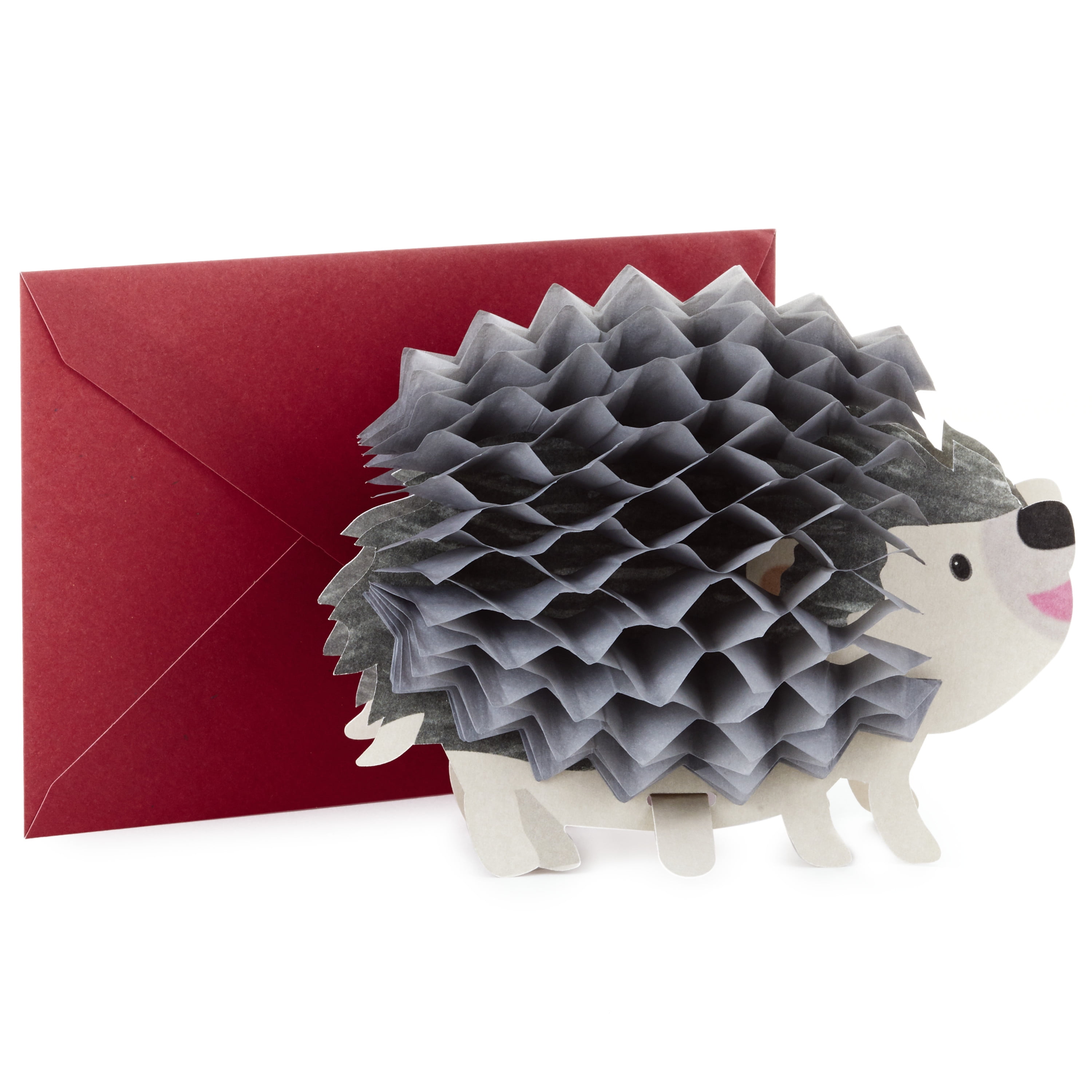 Hallmark Pop Up Birthday Card (3D Honeycomb Hedgehog)