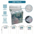 thumbnail image 6 of Teal Sea Turtle Table Runner 70 Inches, Summer Coastal Coral Ocean Grey Wooden Bed Runner Dresser Scarves Tabletop for Indoor Outdoor Parties/Ceremony/Banquet, 13" x 70", 6 of 9