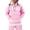 Light pink, variant on Kids Tops Trapstar Hoodies for Kids Long Sleeve Graphic Sweatshirts Loose Trapstar Street Hip-hop Pullover Sweatshirts Girls Boys Hoodies(White, 150)