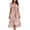 Pink, variant on Floral Maxi Dresses for Women Plus Size V Neck Puff Sleeve Sundress Lightweight Wrap Dress Summer Boho Sundress