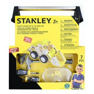 Stanley Jr. 10-Piece Kids Tool Set with Tool Belt Pouch and Real  Construction Tools for Pretend Play Toys or Building and Woodwo