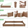 thumbnail image 3 of Yaheetech Wooden Raised Garden Bed Planter,Dark Brown, 3 of 7