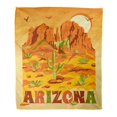 thumbnail image 1 of POGLIP Flannel Throw Blanket Brown Grand Canyon Landscape Mountains Rocks Stones Cactuses Soft for Bed Sofa and Couch 58x80 Inches, 1 of 1